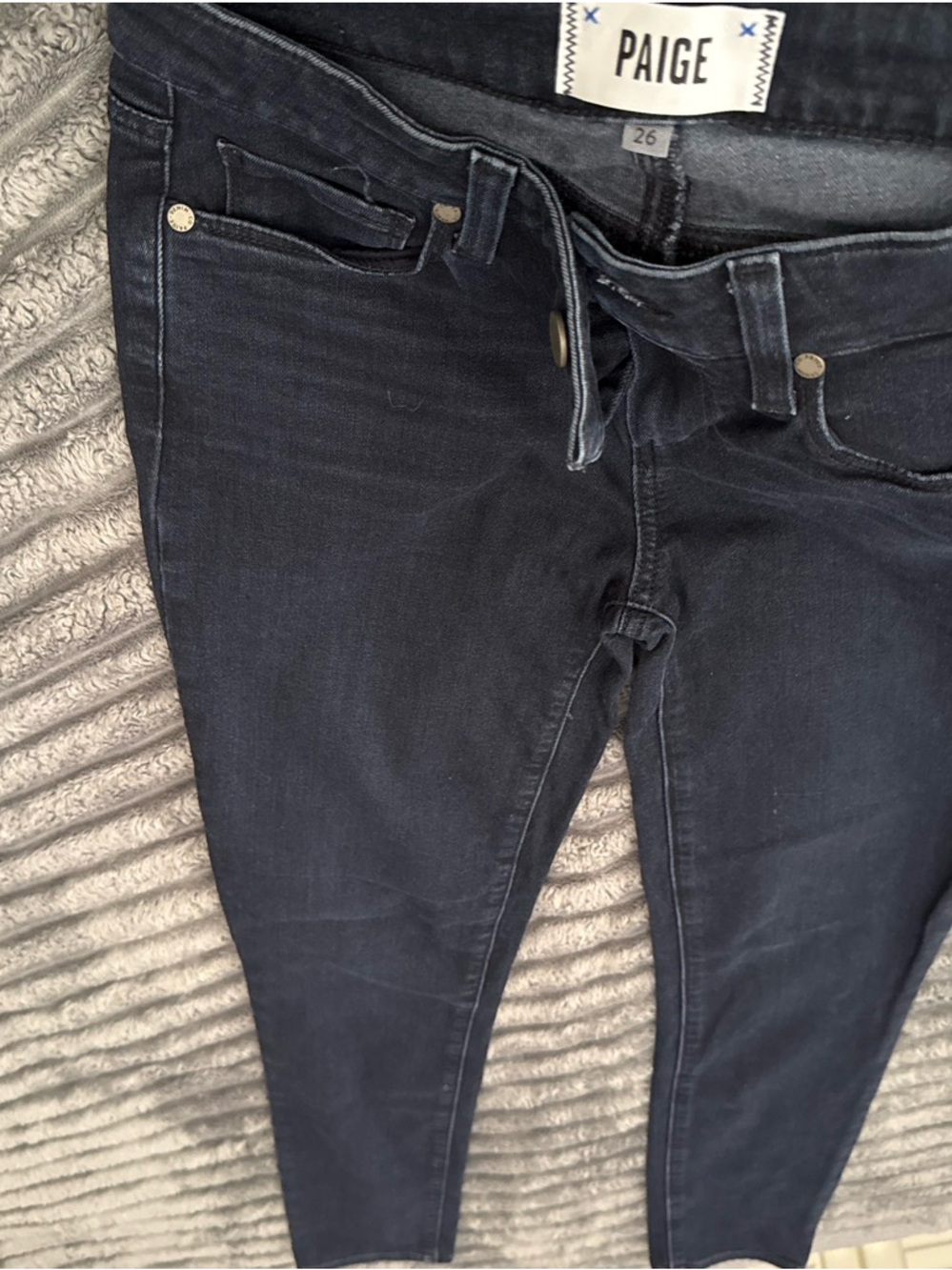 PAIGE Women's Dark Indigo Skinny Jeans